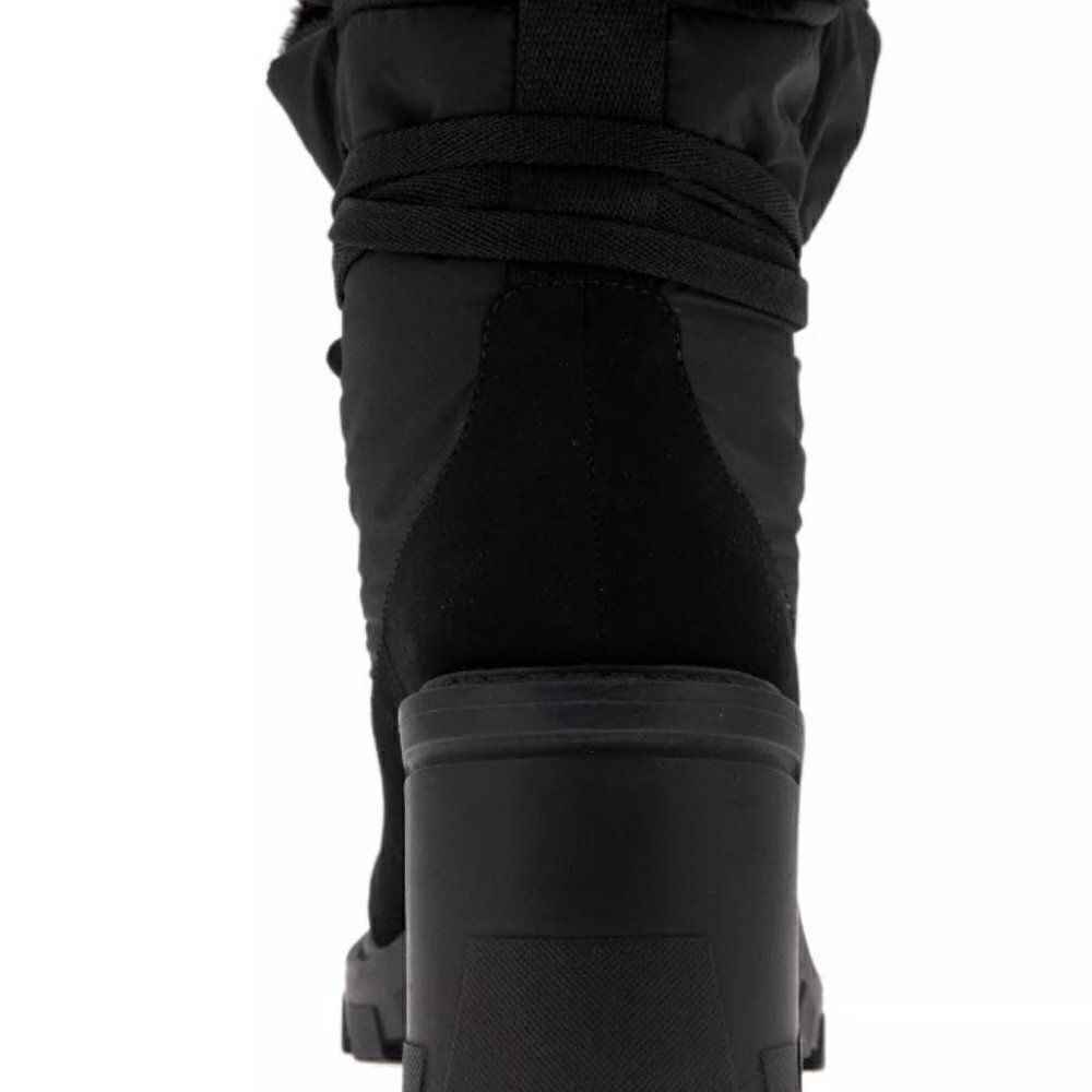 BCBGENERATION  Faux Fur Tagli Hiker Booties - Sz 8.5 - Black - Picture 3 of 8